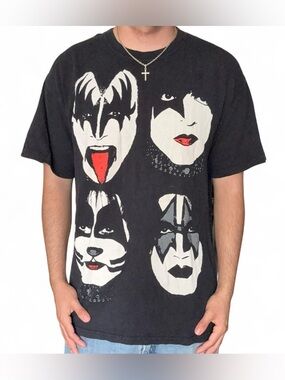 KISS Alive 35 Tour T-Shirt I Was There Graphic Tee  Band Concert Rock Music Y2K